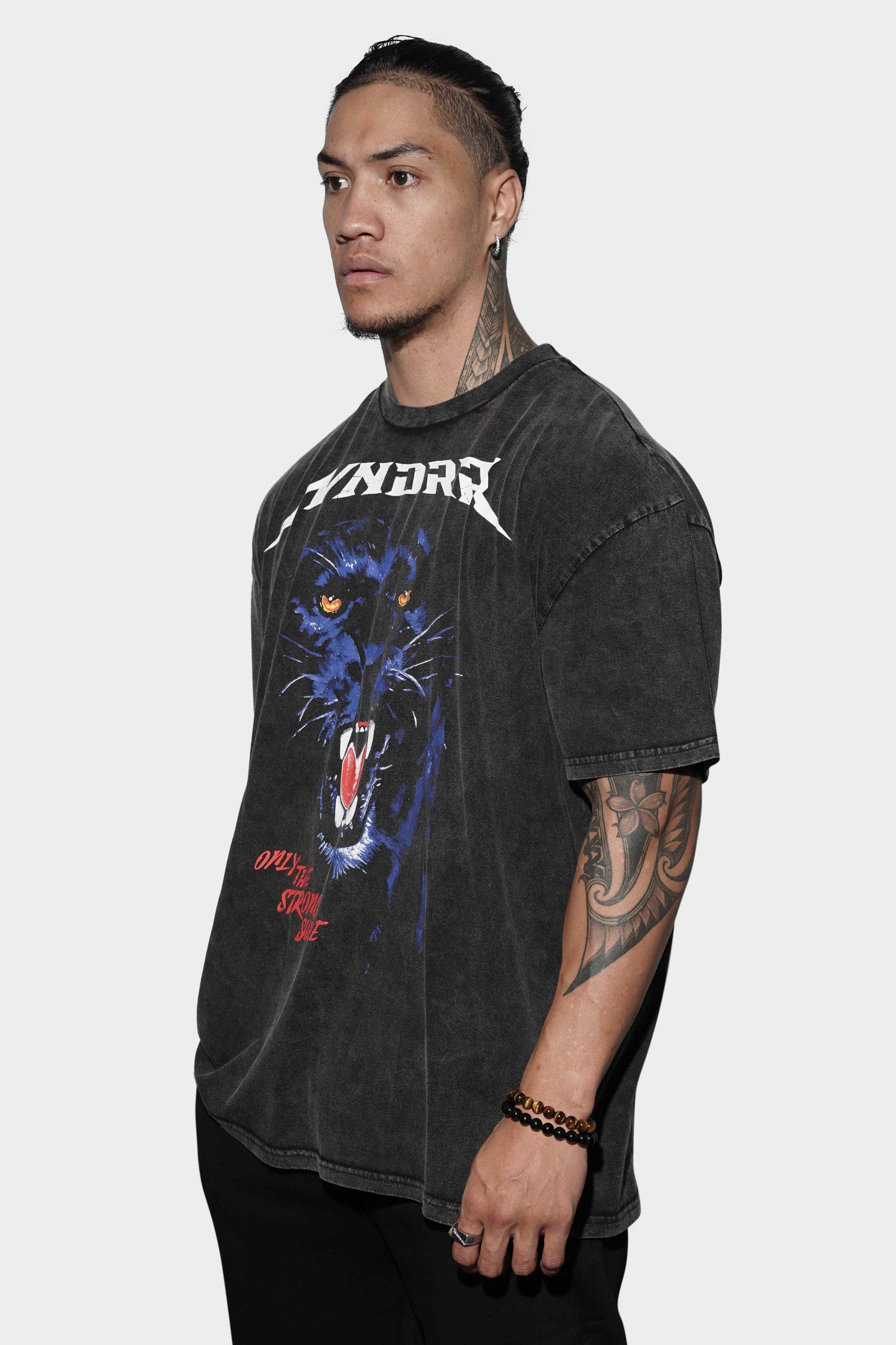 WNDRR Undetected Vintage Fit Tee Washed Black