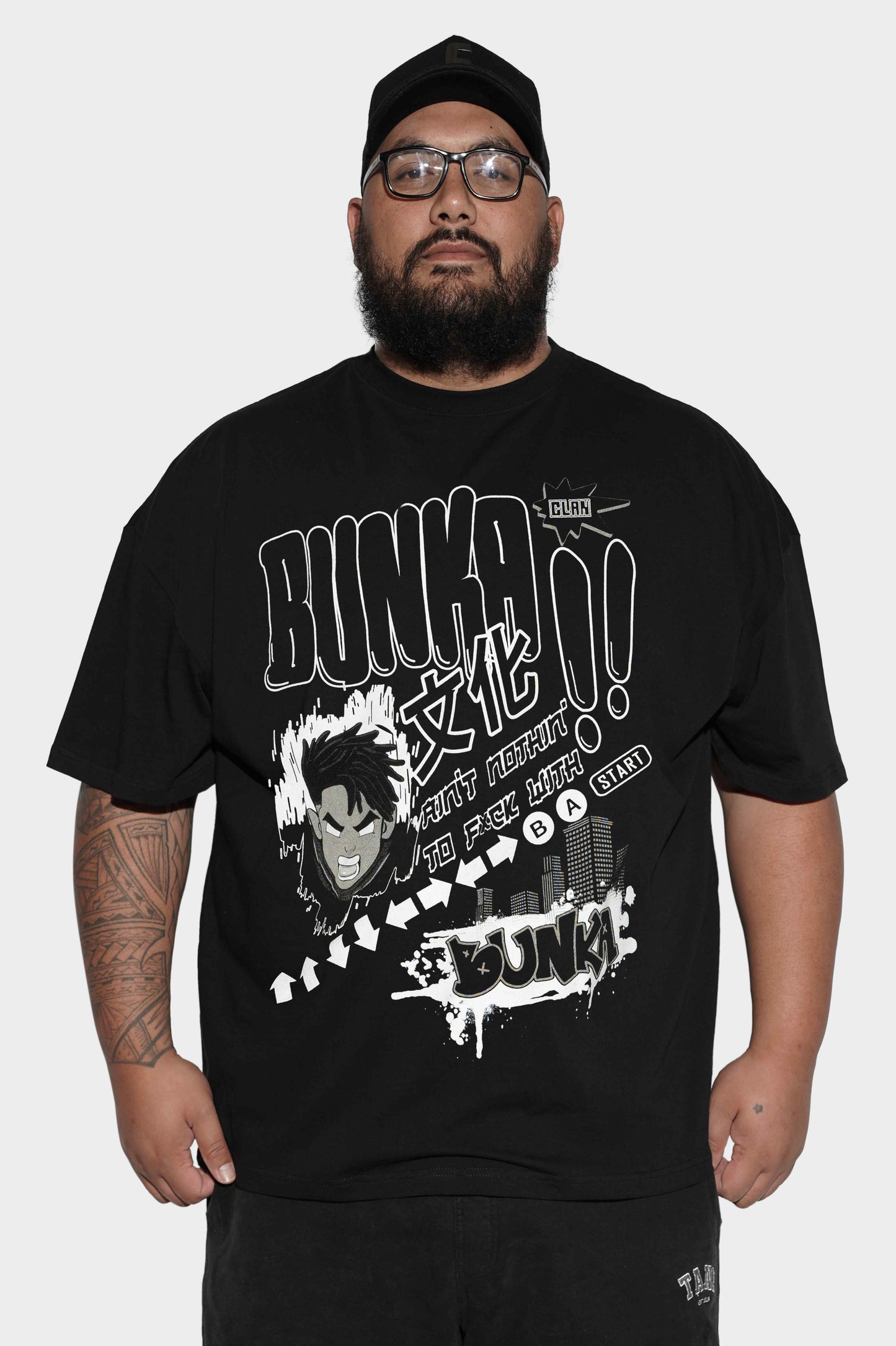 Bunka Konami Tee Black
