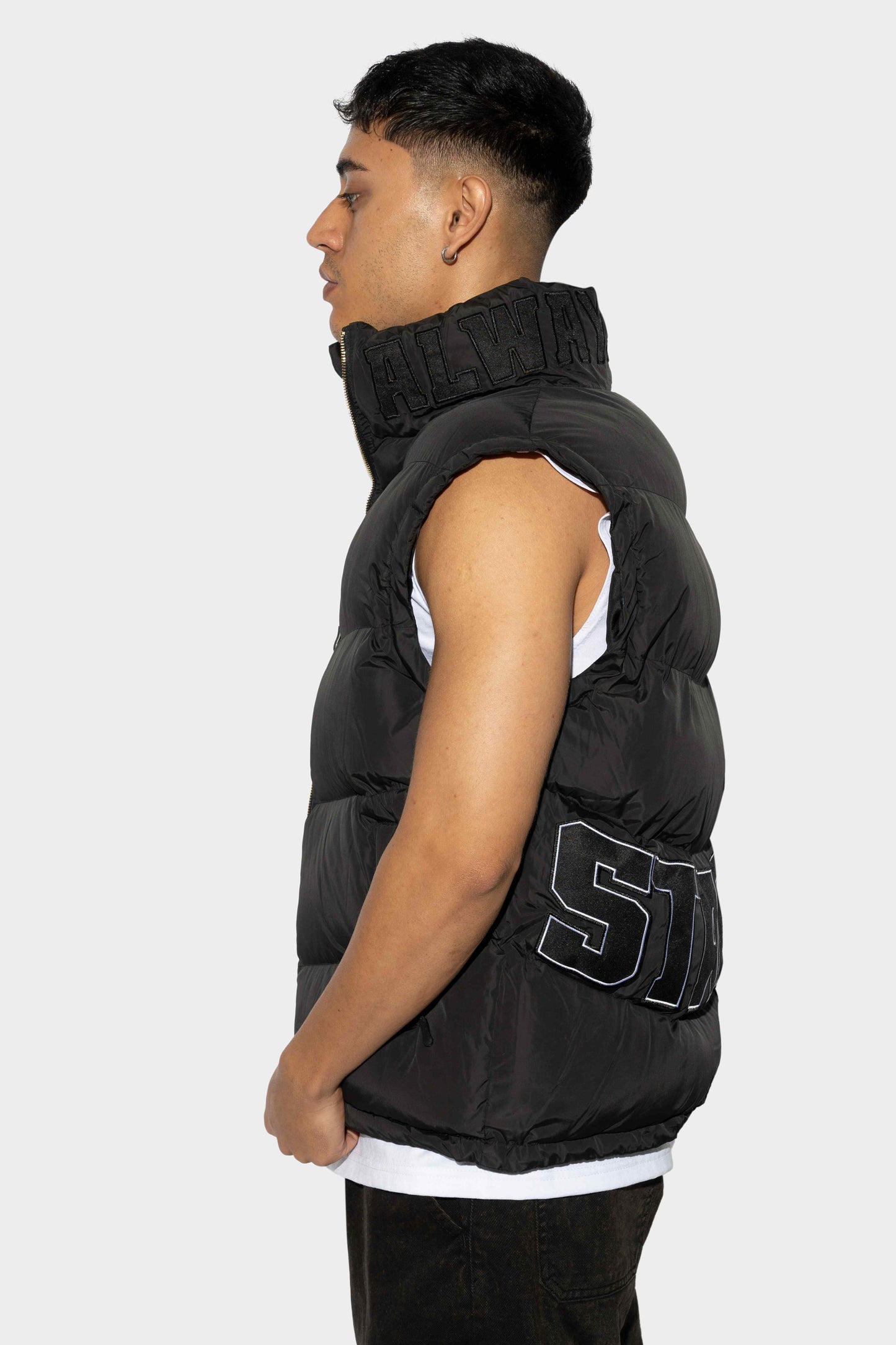 Staple Elite Puffer Vest Black