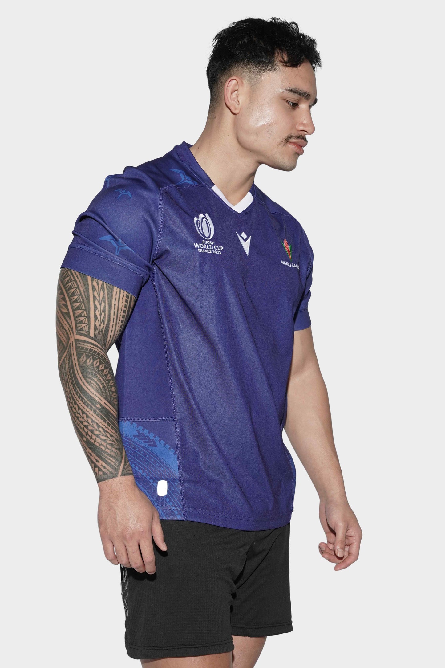 Manu Samoa RWC Replica Jersey Home Blue