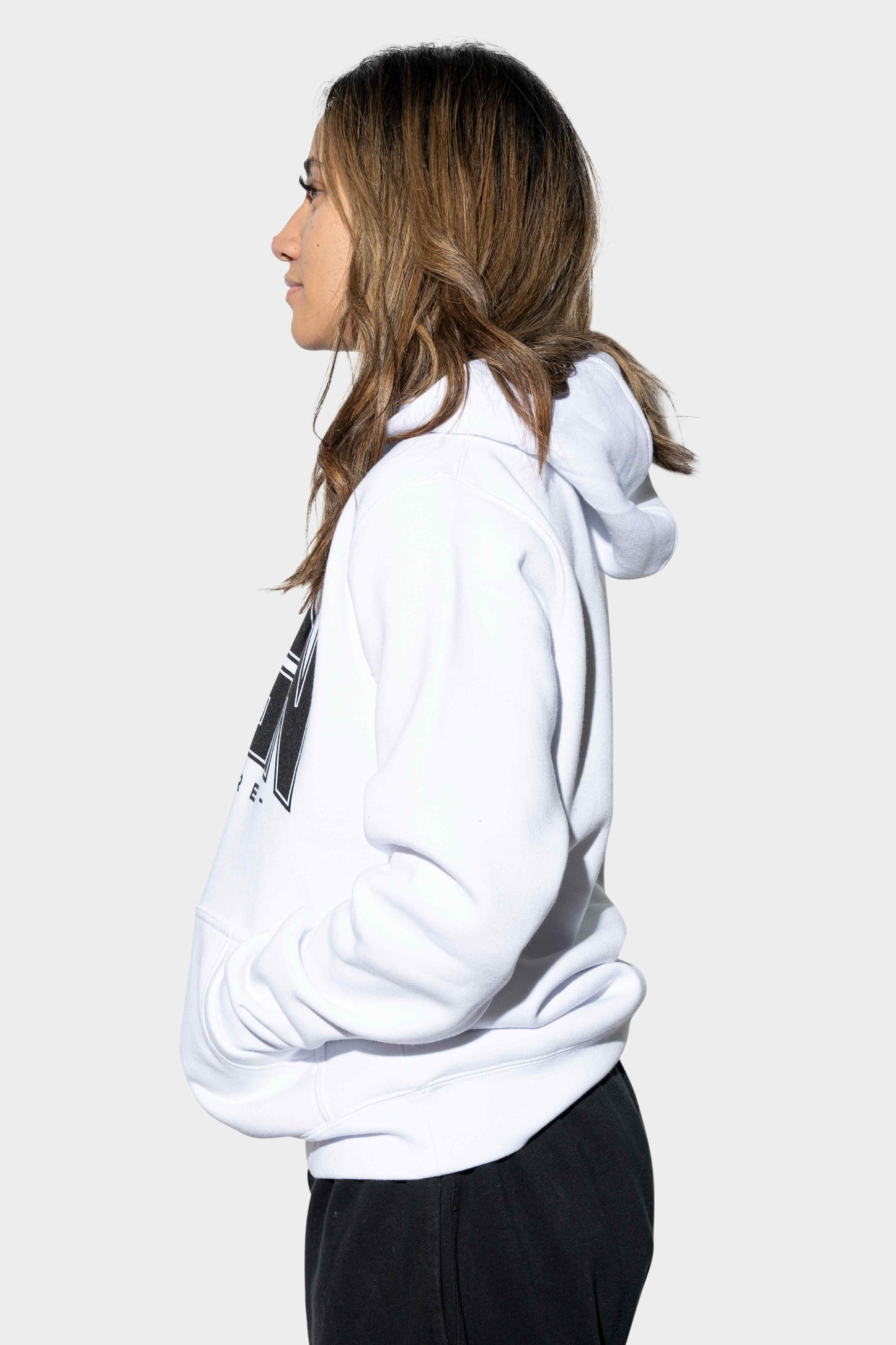 Reign Varsity Block Hoody White