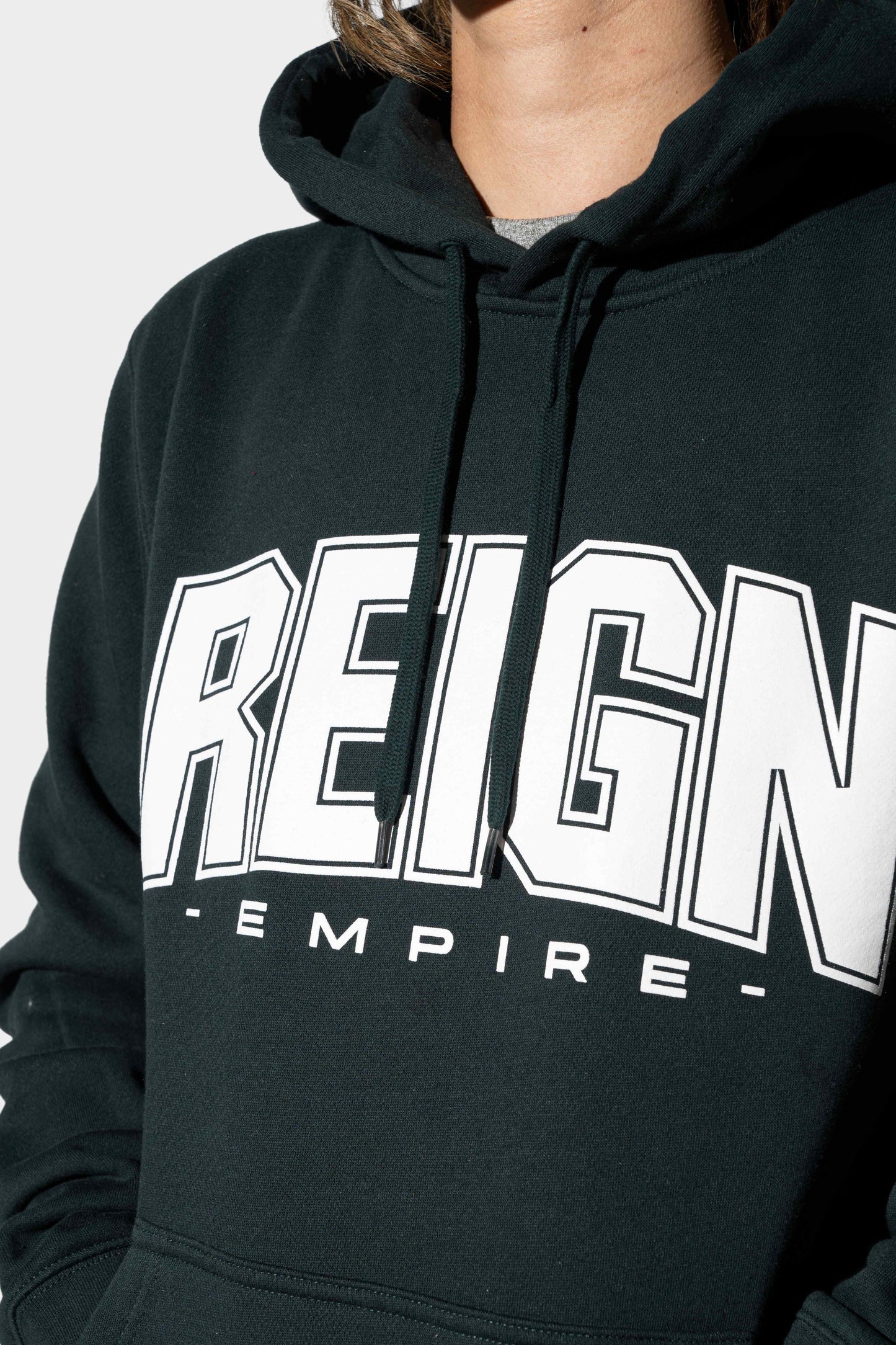 Reign Varsity Block Hoody Pine Green