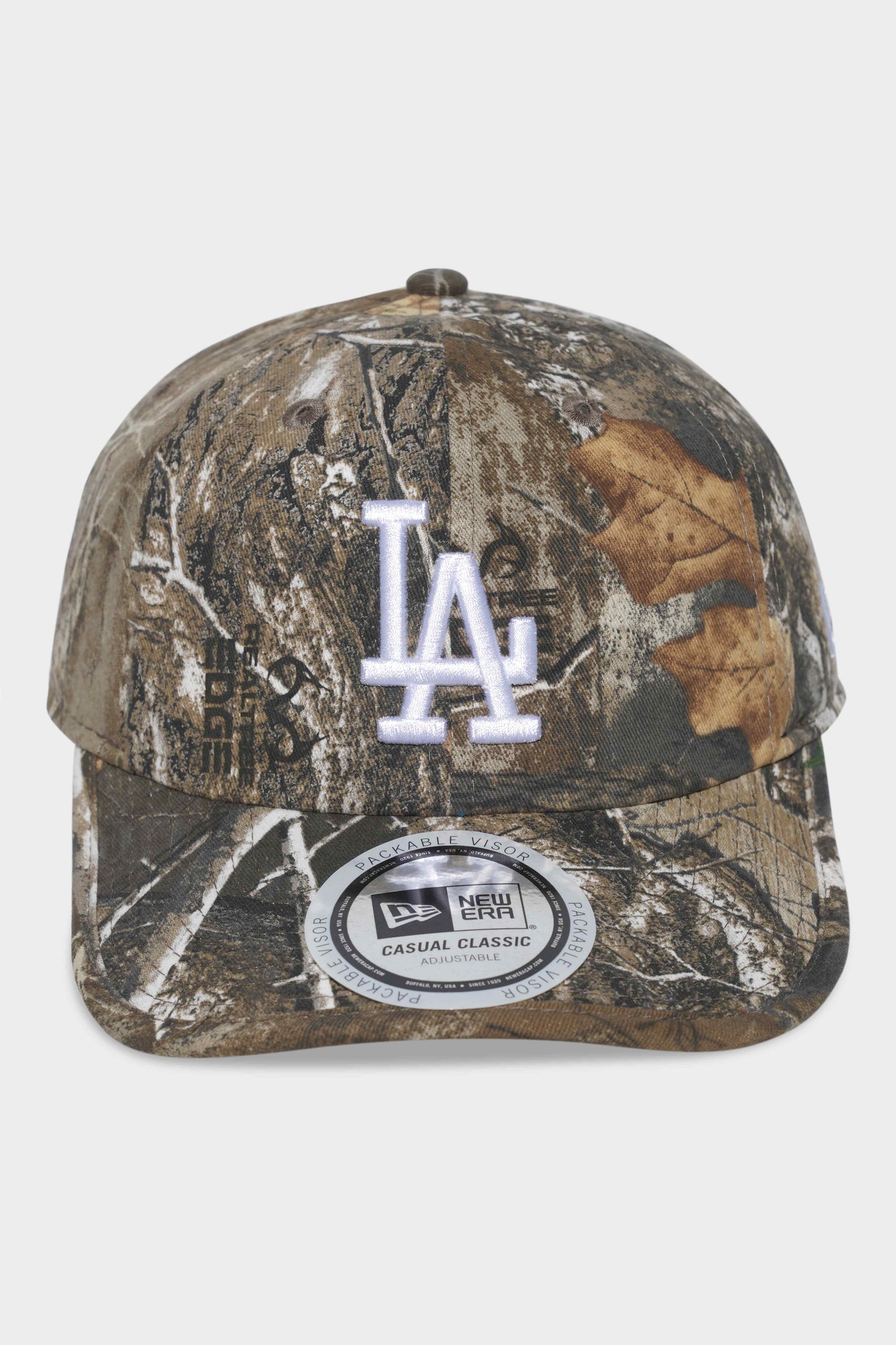 New Era LA Packable Casual Classic Real Tree White Strapback