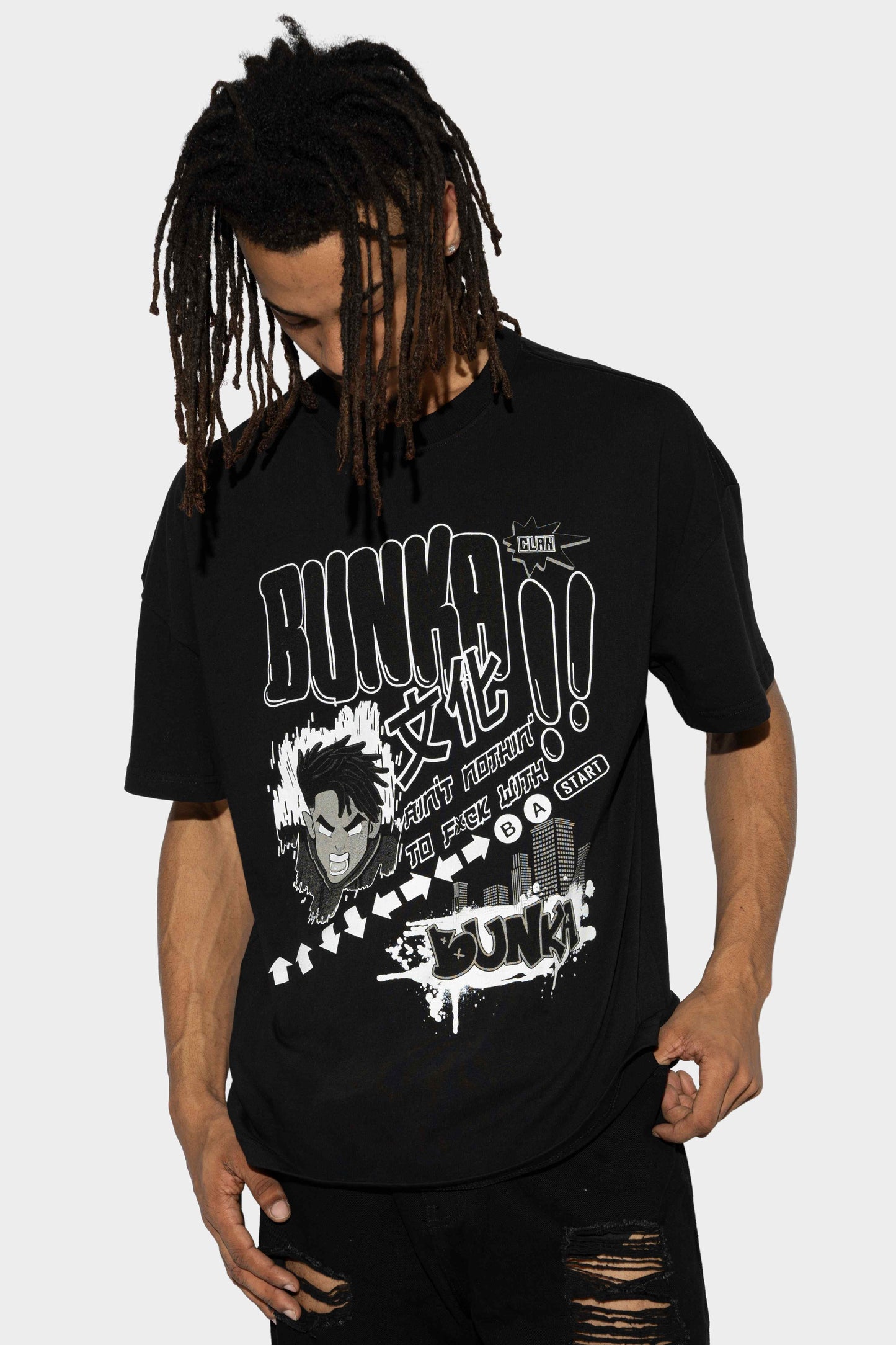 Bunka Konami Tee Black