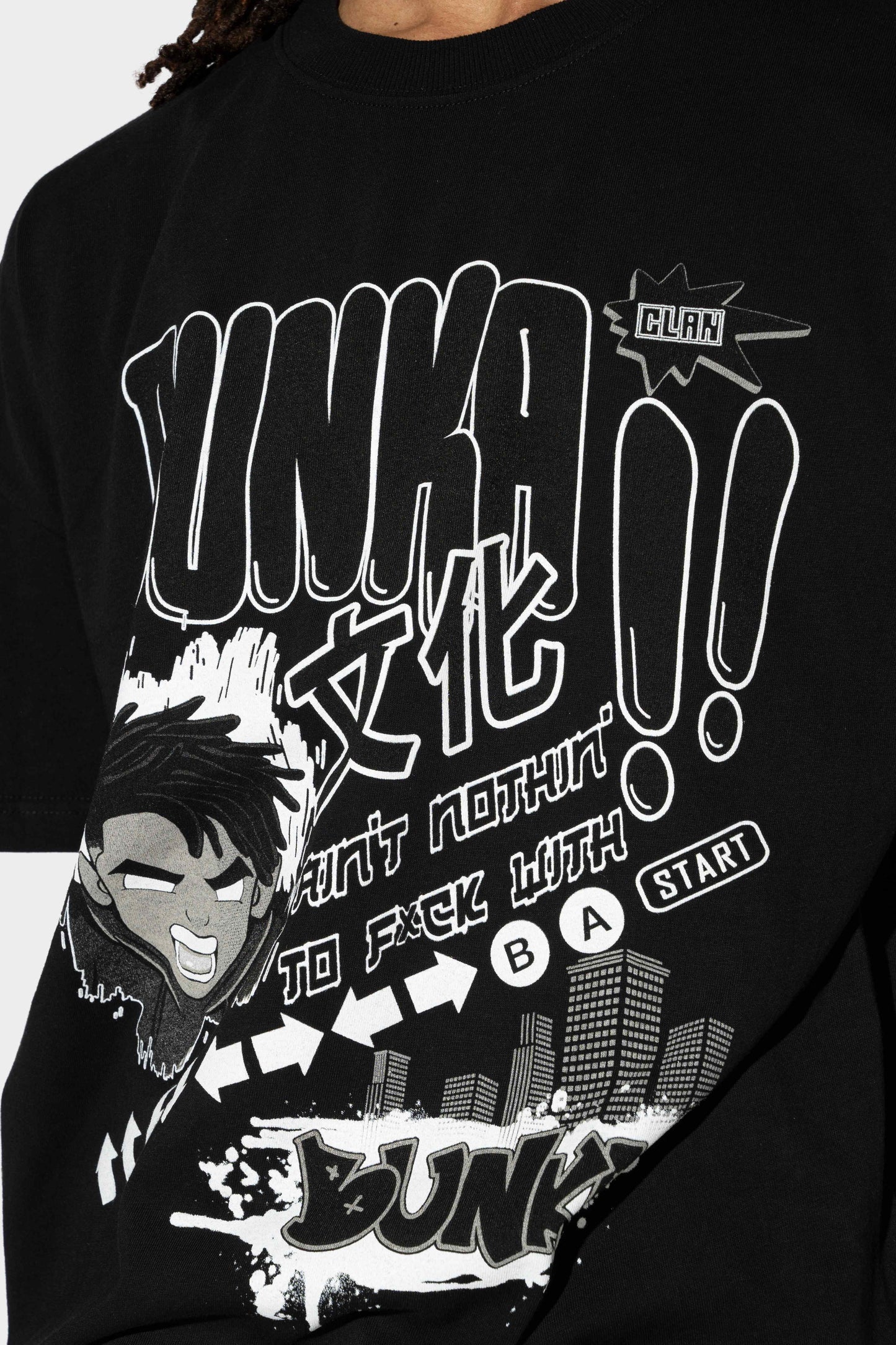 Bunka Konami Tee Black