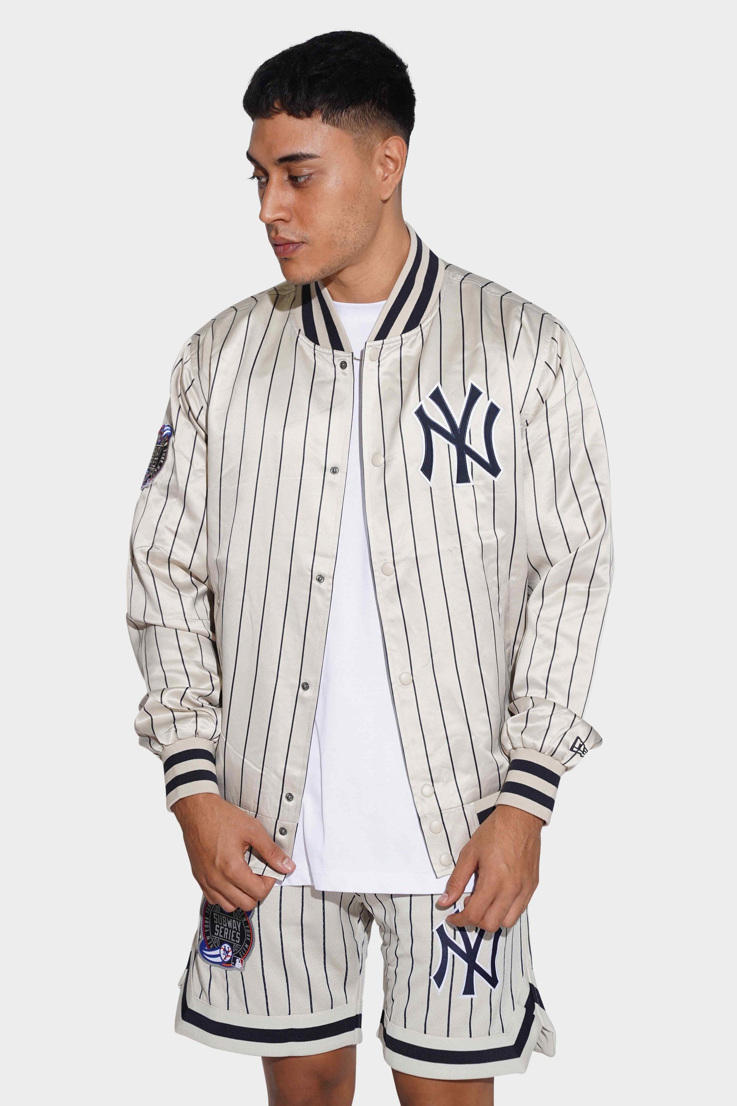 New Era NY Subway Series 2000 Jacket Light Beige
