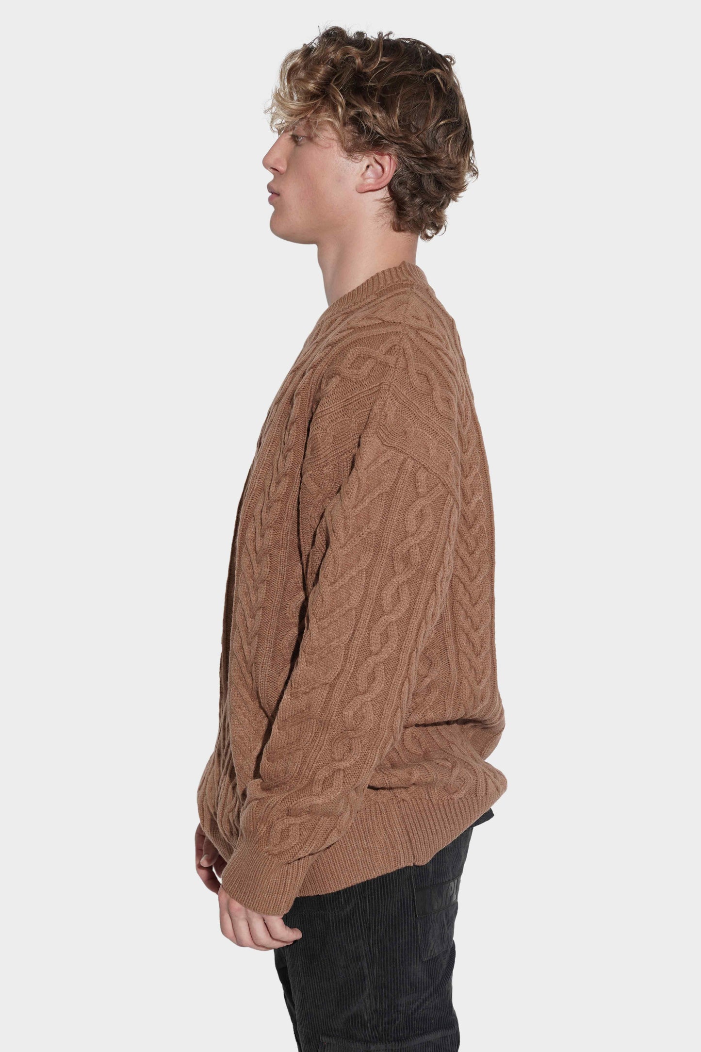 Staple Aristocrat Knitted Sweater lced Coffee