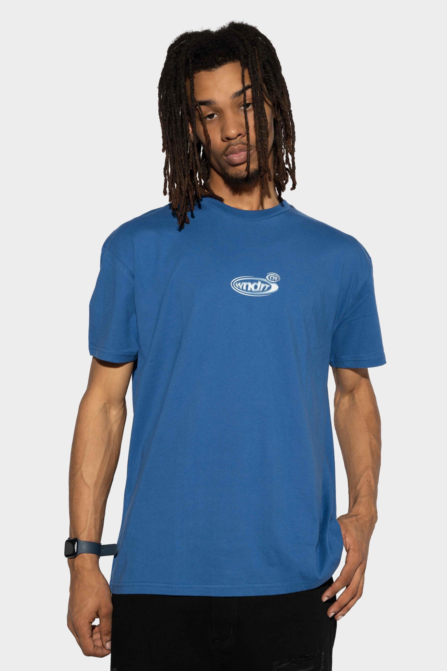 WNDRR Redux Box Fit Tee Cobalt Blue