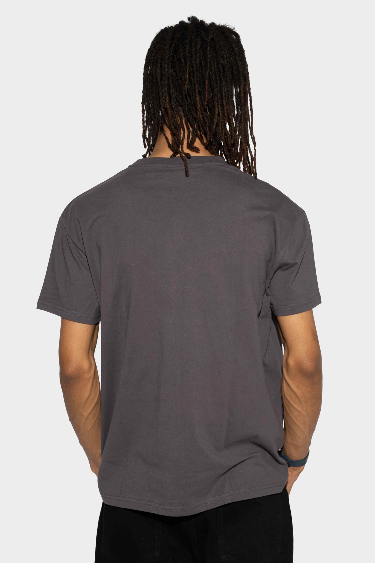 WNDRR Italic Box Fit Tee Charcoal