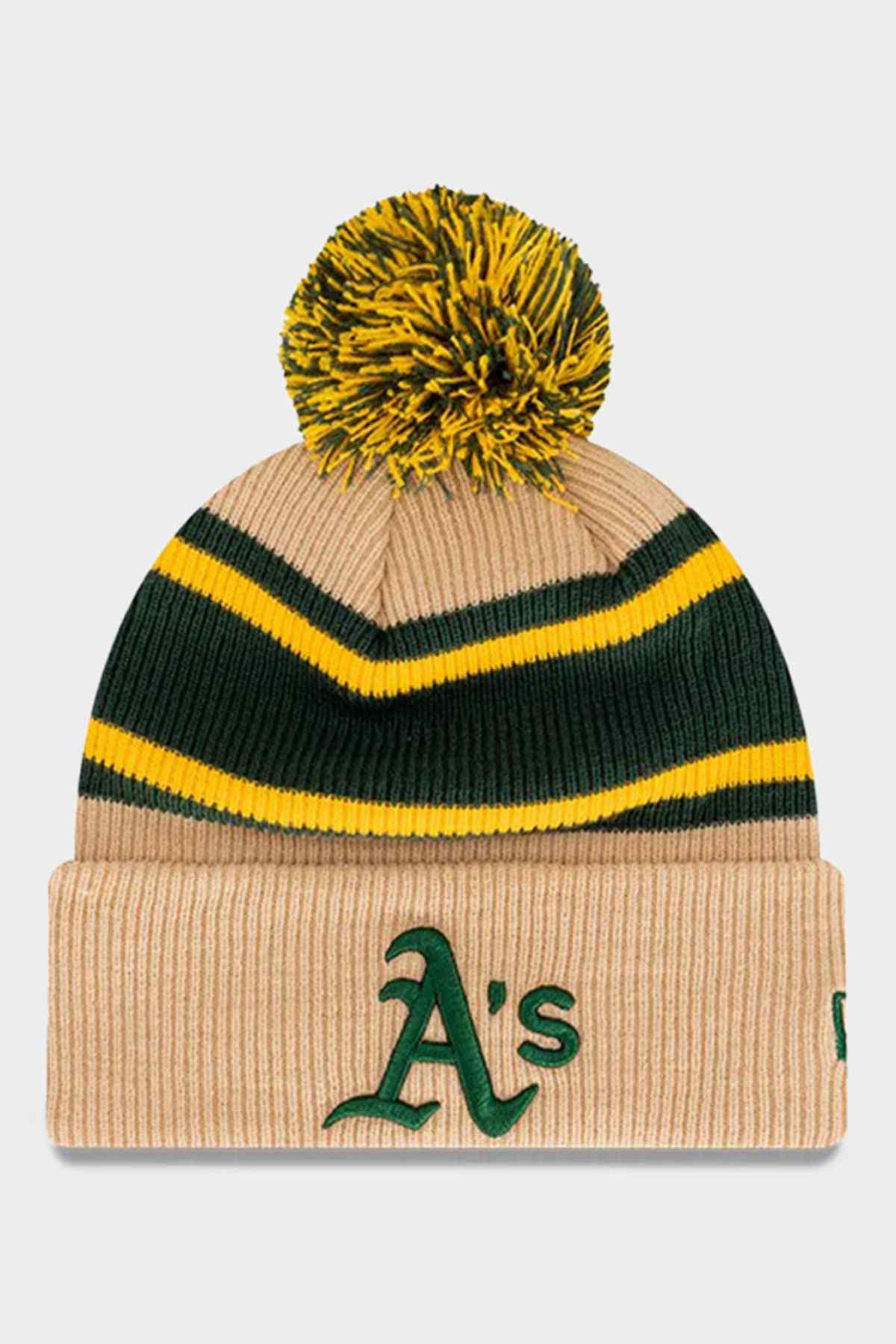 New Era Oakland Athletics 2-Tone Camel Knit Medium
