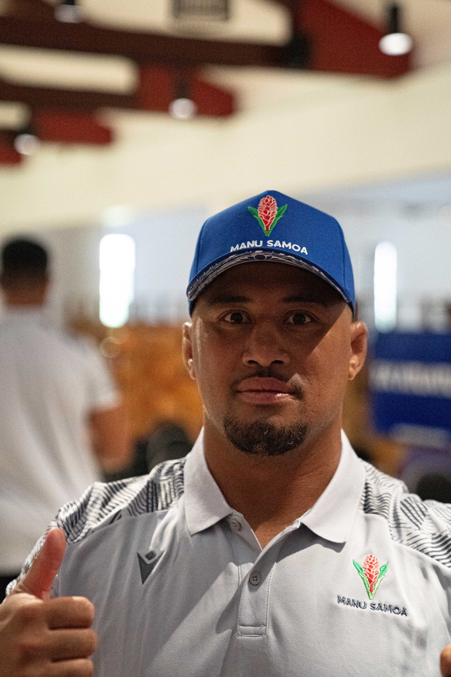 Manu Samoa Official A Frame Snapback Blue