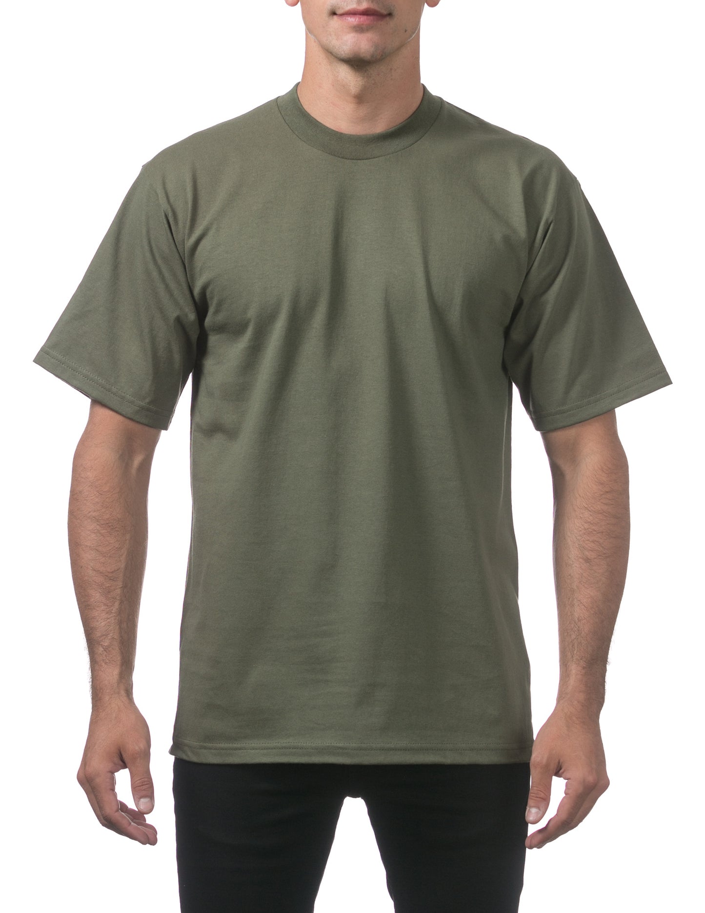 Pro Club Heavyweight Regular Tee Olive 12 Pack