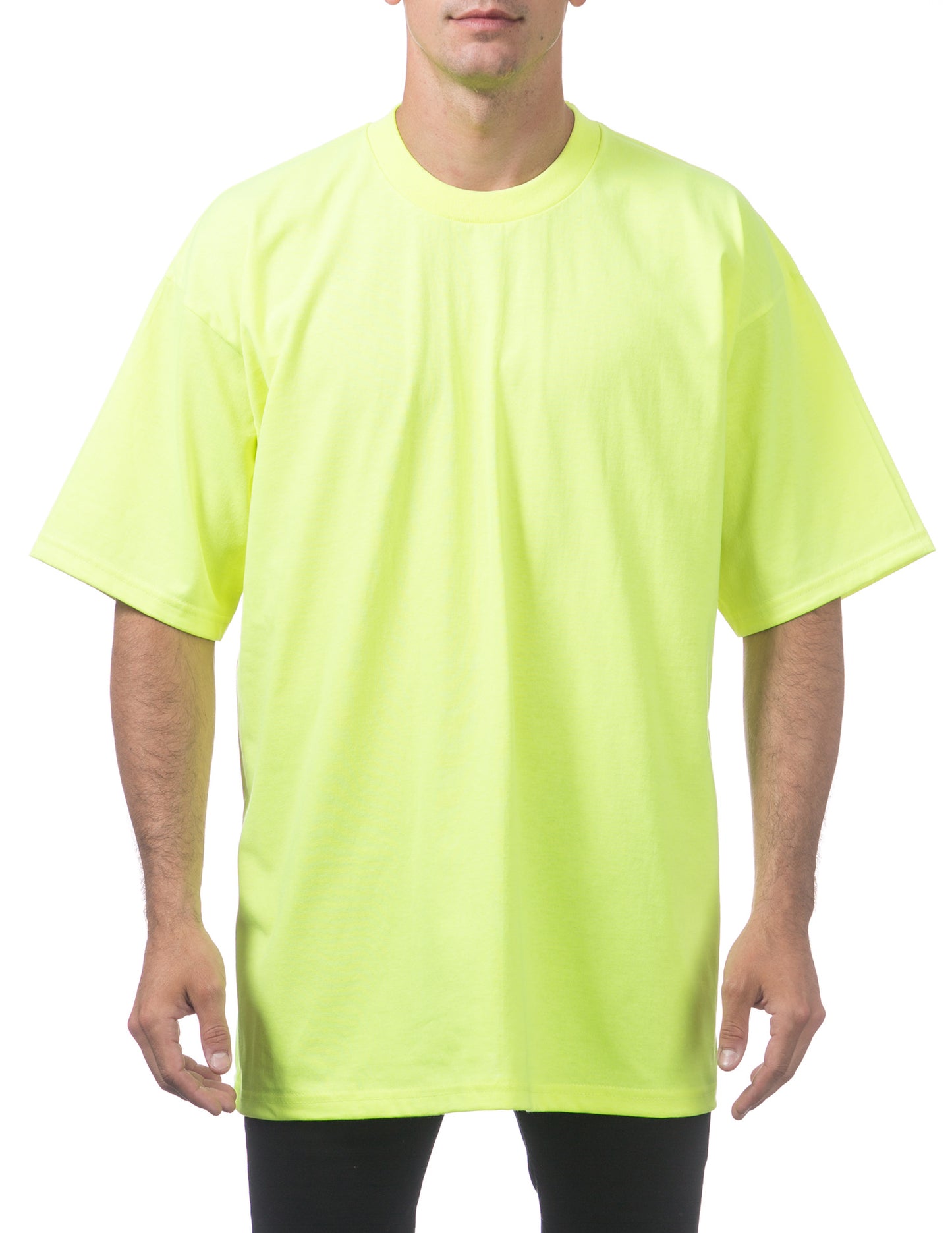 Pro Club Heavyweight Regular Tee Safety Green 12 Pack