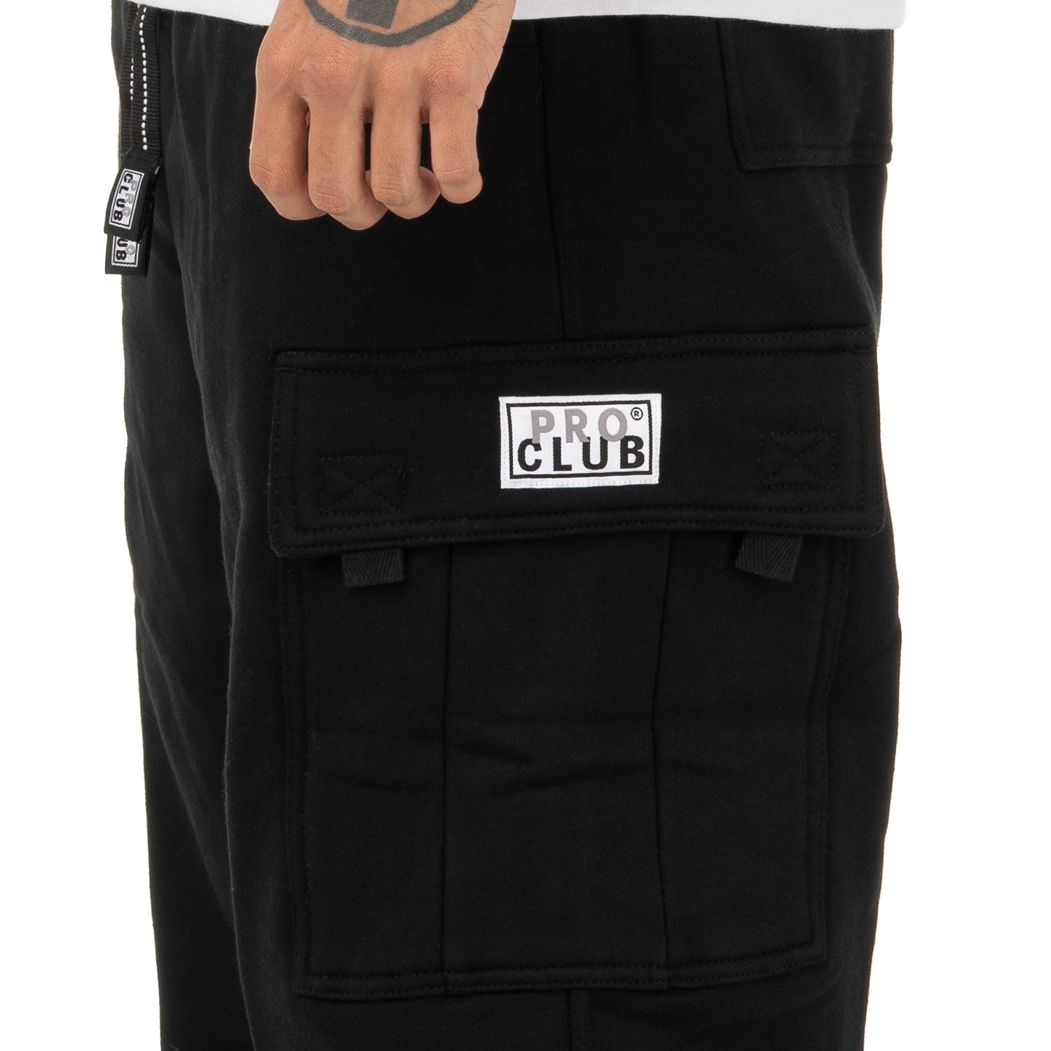 Pro Club Heavyweight Fleece Cargo Pants Black