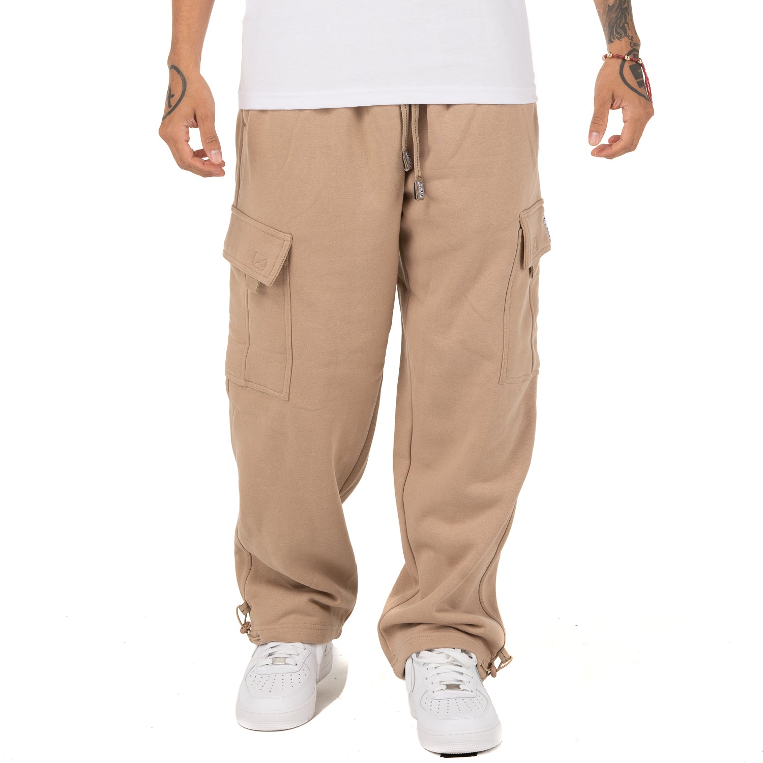 Pro Club Heavyweight Fleece Cargo Pants Khaki