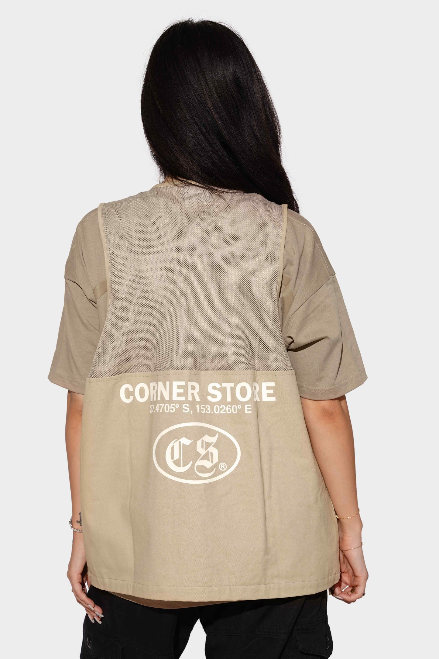 Corner Store Hype Tech Vest Tan