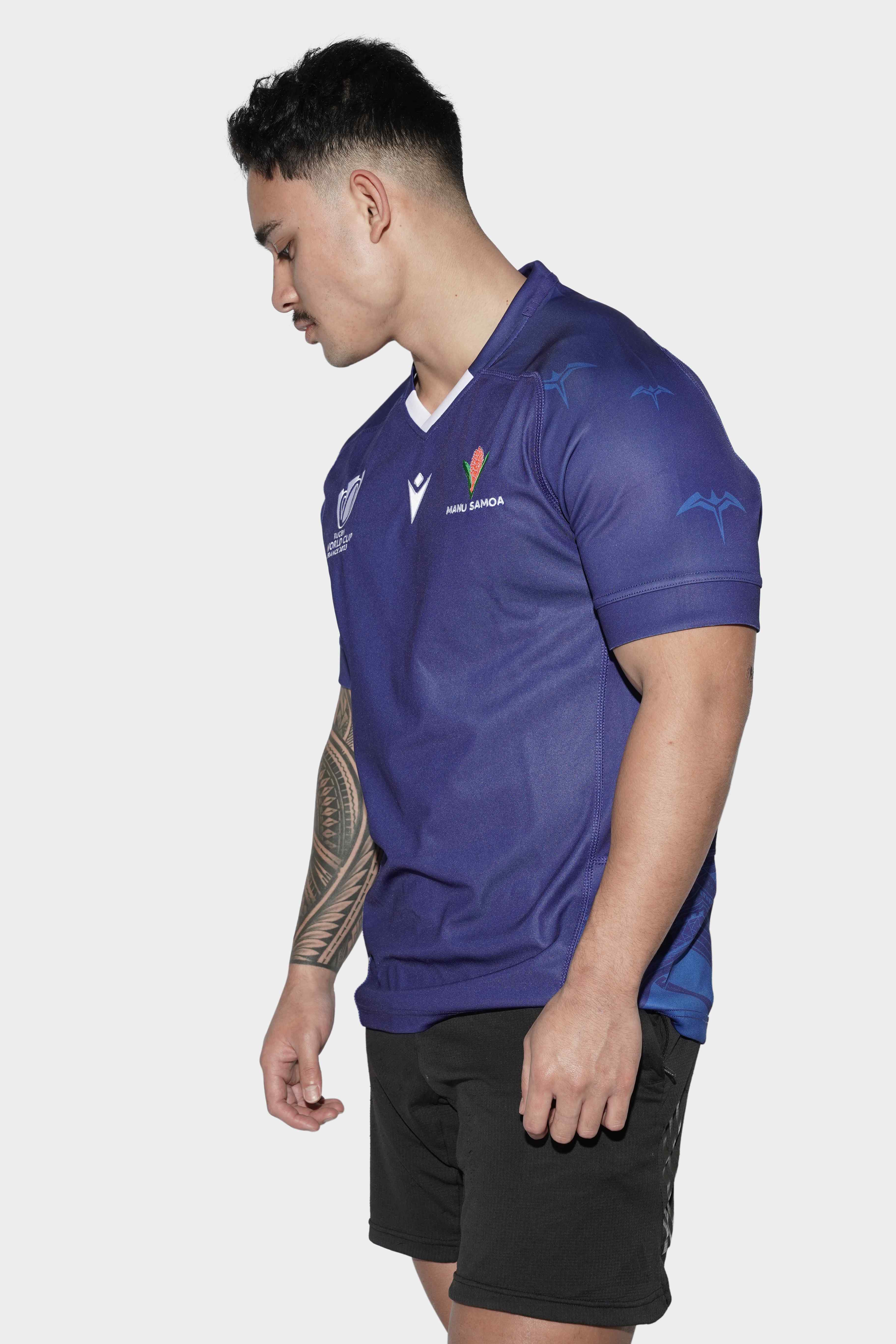 Manu Samoa RWC Replica Jersey Home Blue