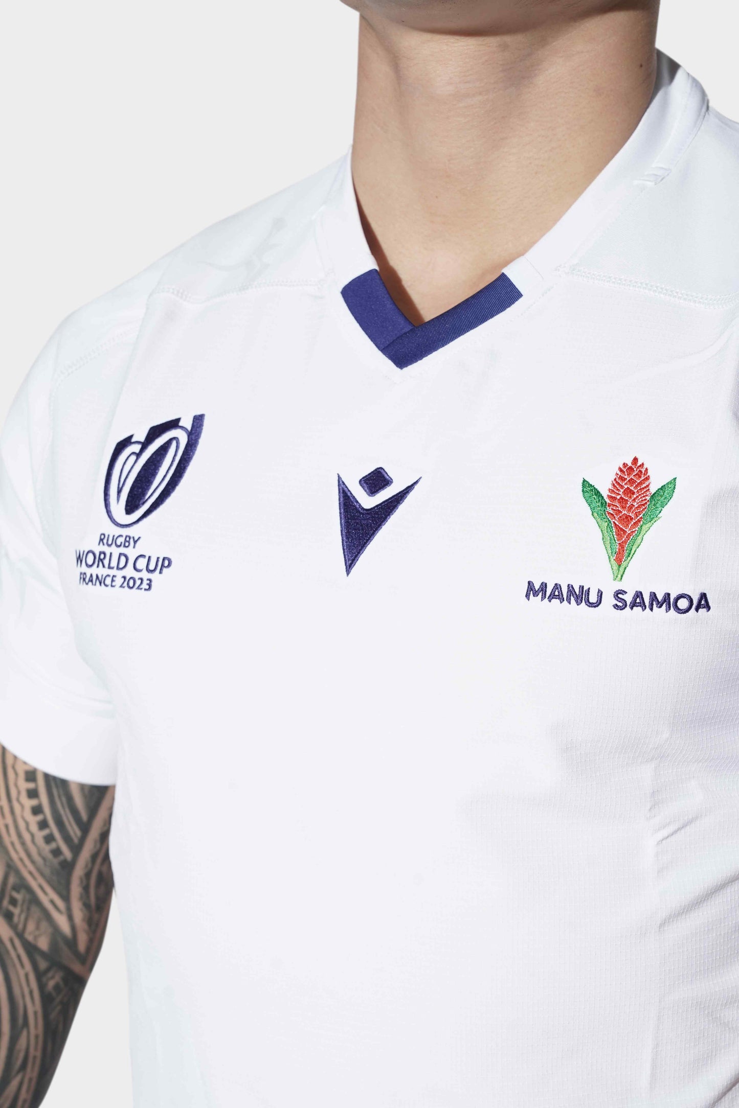 Manu Samoa RWC Replica Jersey Away White