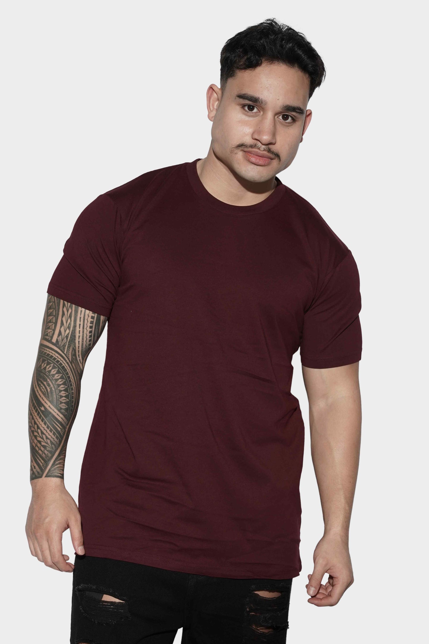 AS Colour Tall Tee Burgundy