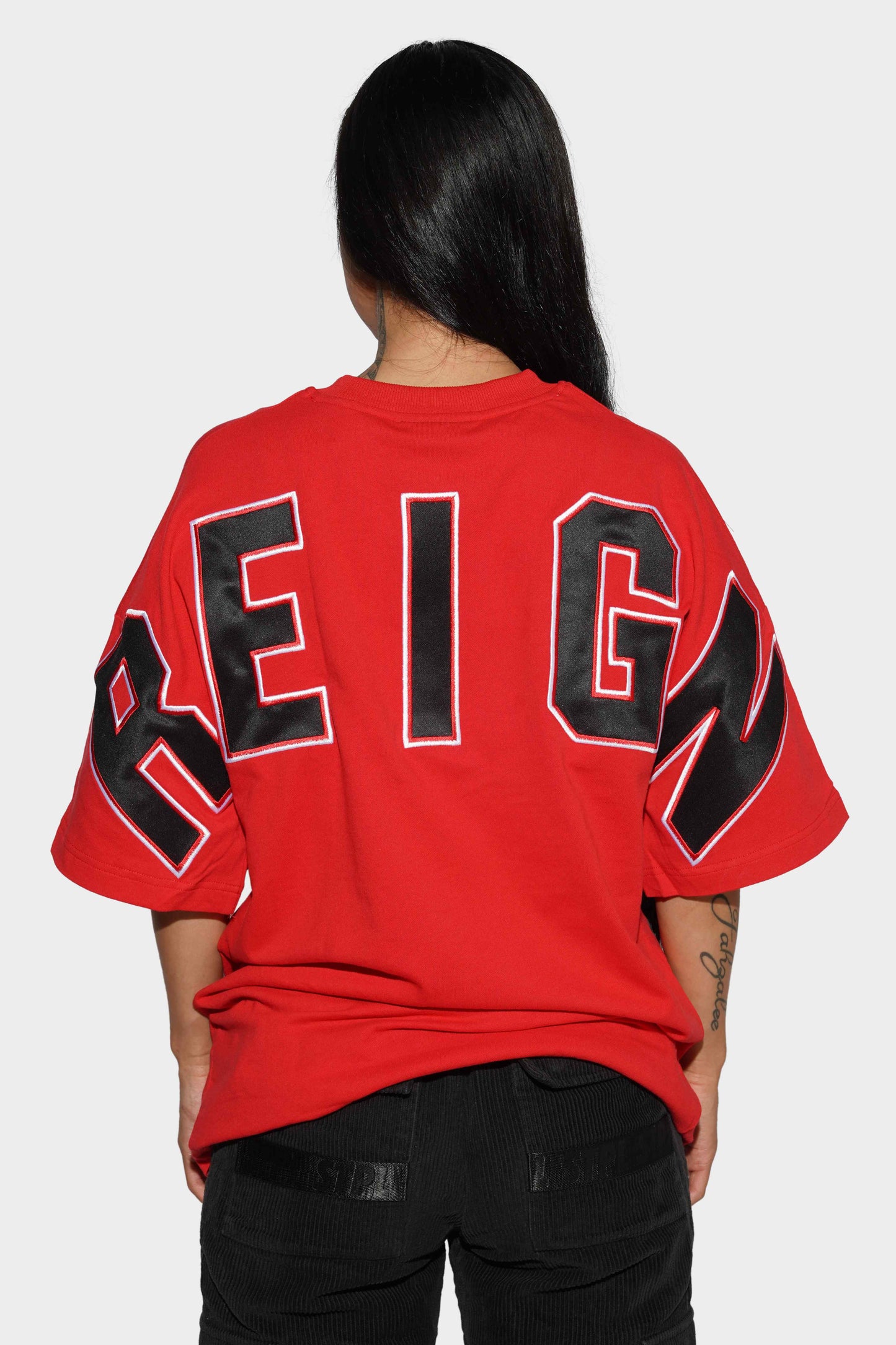 Reign Empire Block Tee Red/Black