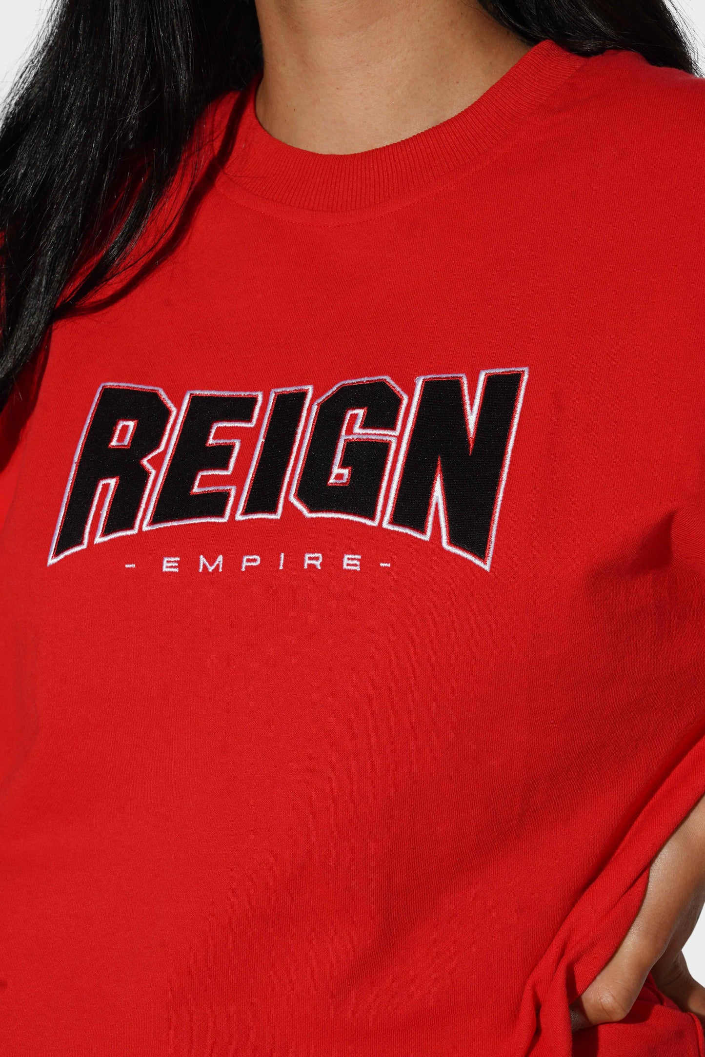 Reign Empire Block Tee Red/Black