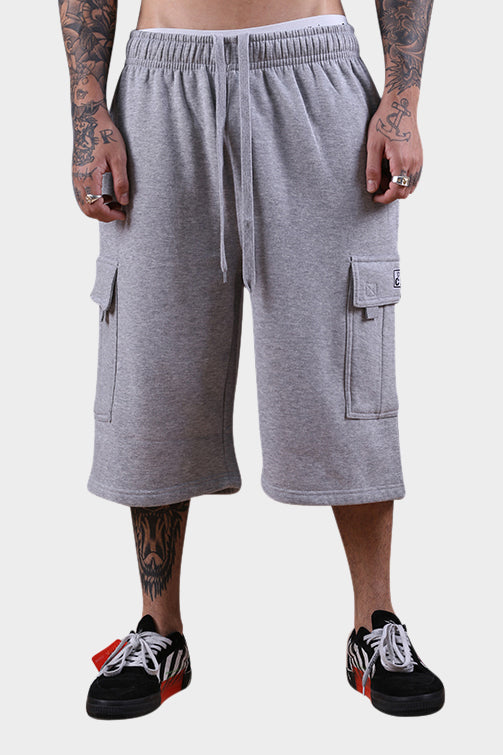 Pro Club Fleece Cargo Shorts Grey