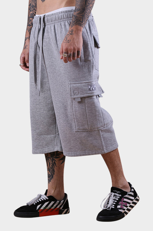 Pro Club Fleece Cargo Shorts Grey