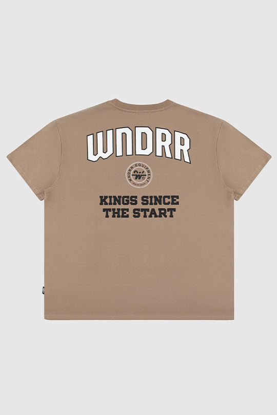 WNDRR Major Box Fit Tee Taupe