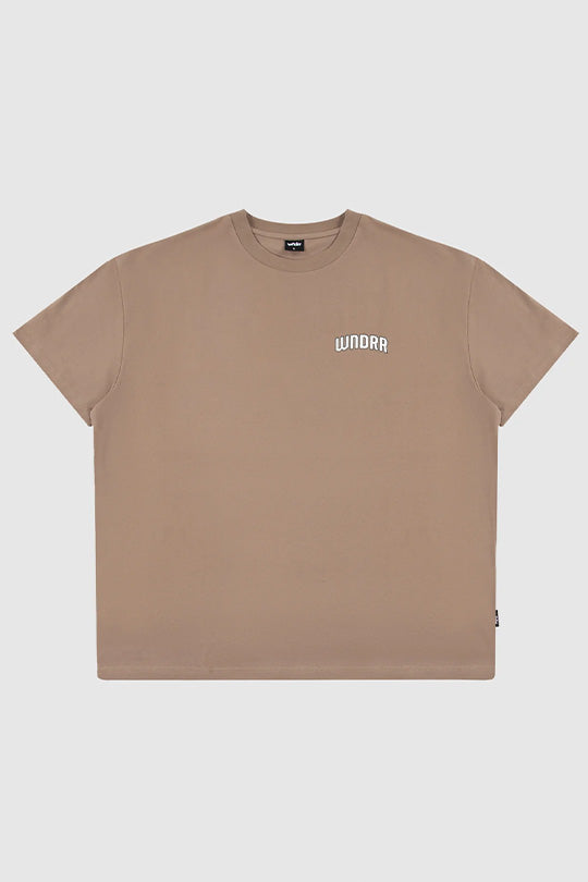 WNDRR Major Box Fit Tee Taupe