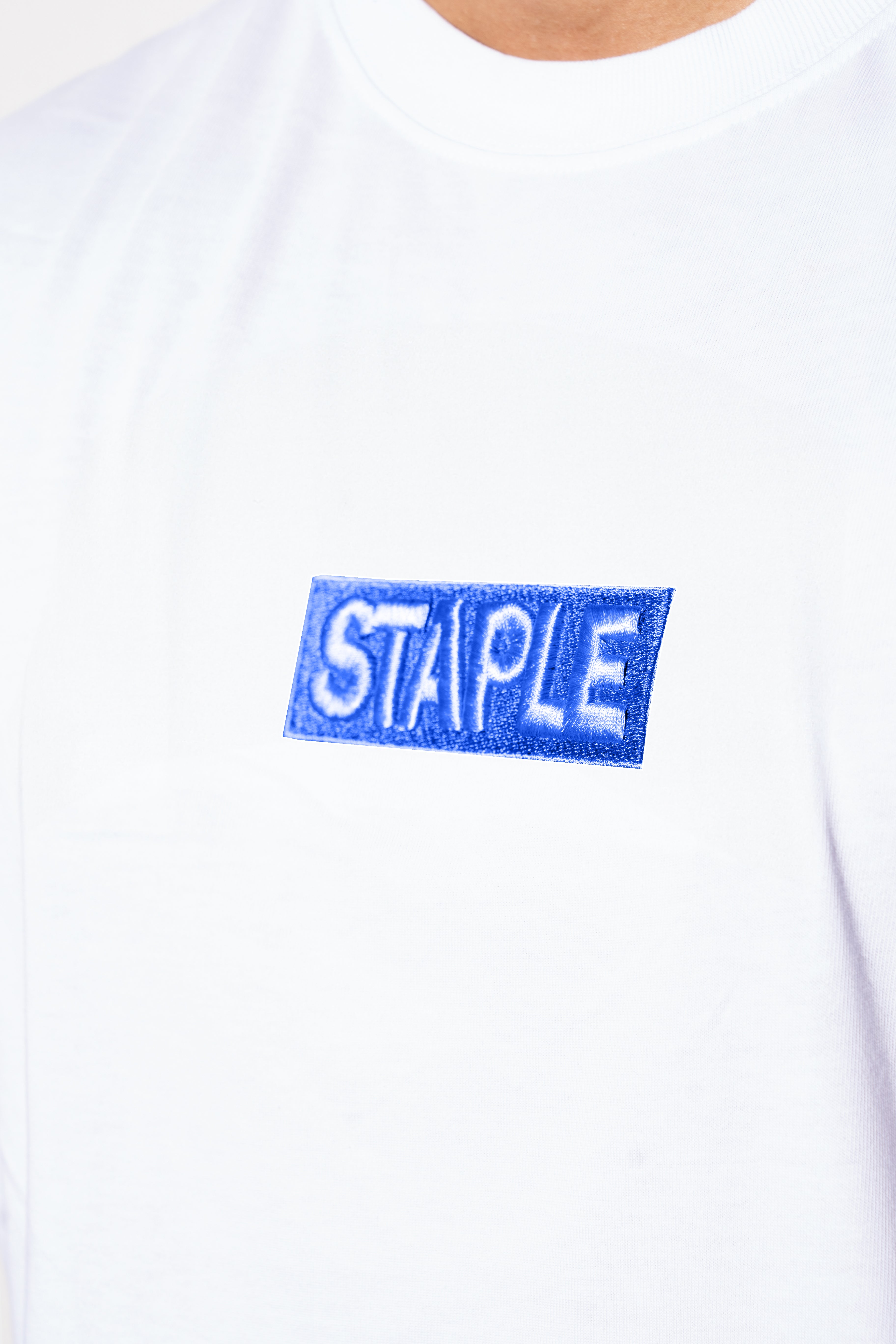 Staple 3D Basic Tee White/Blue