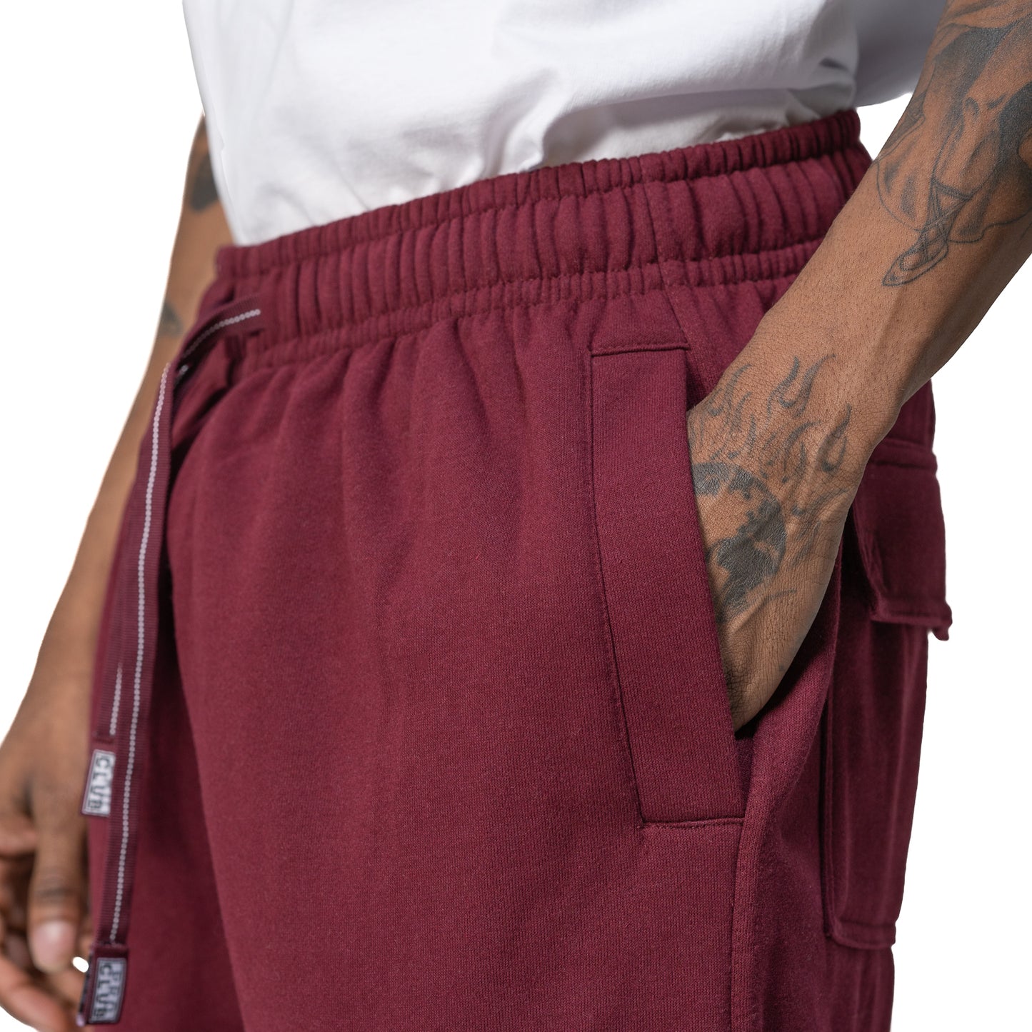 Pro Club Heavyweight Fleece Cargo Pants Maroon