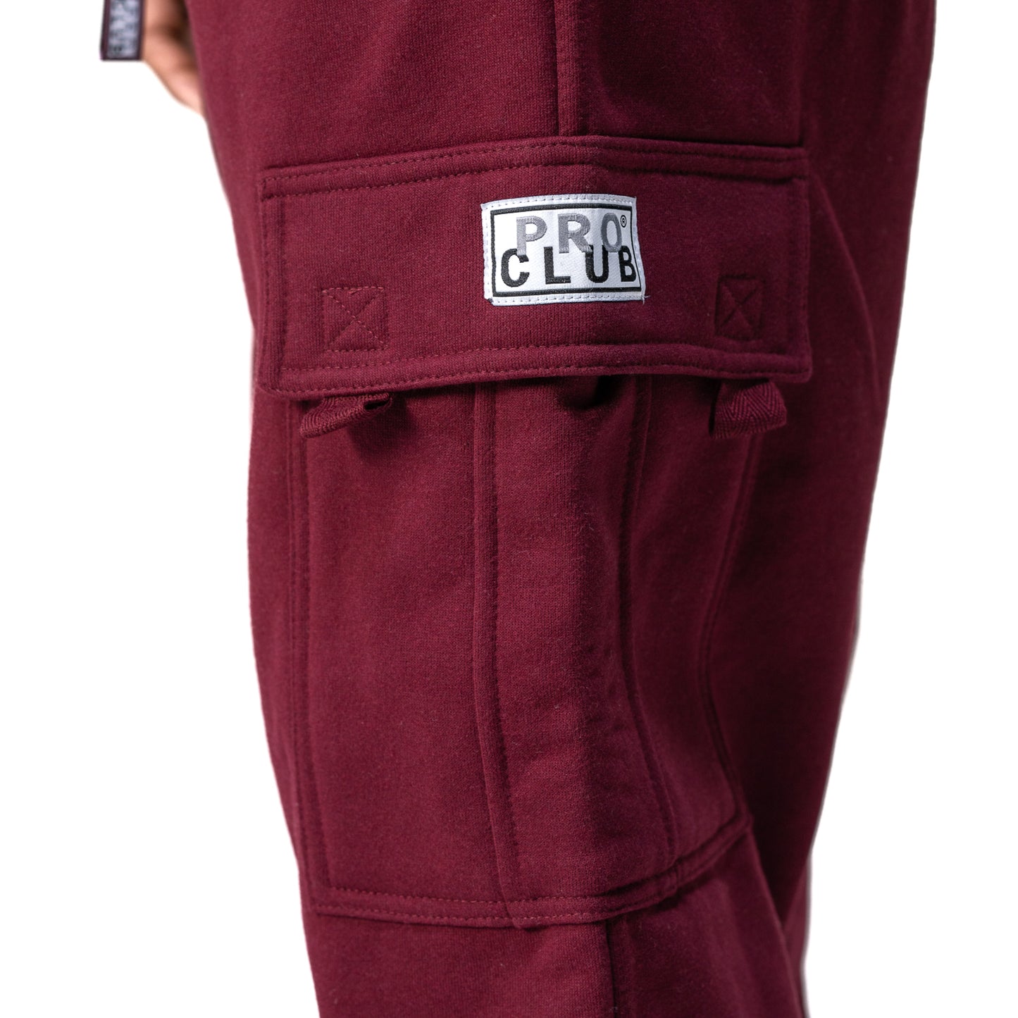 Pro Club Heavyweight Fleece Cargo Pants Maroon