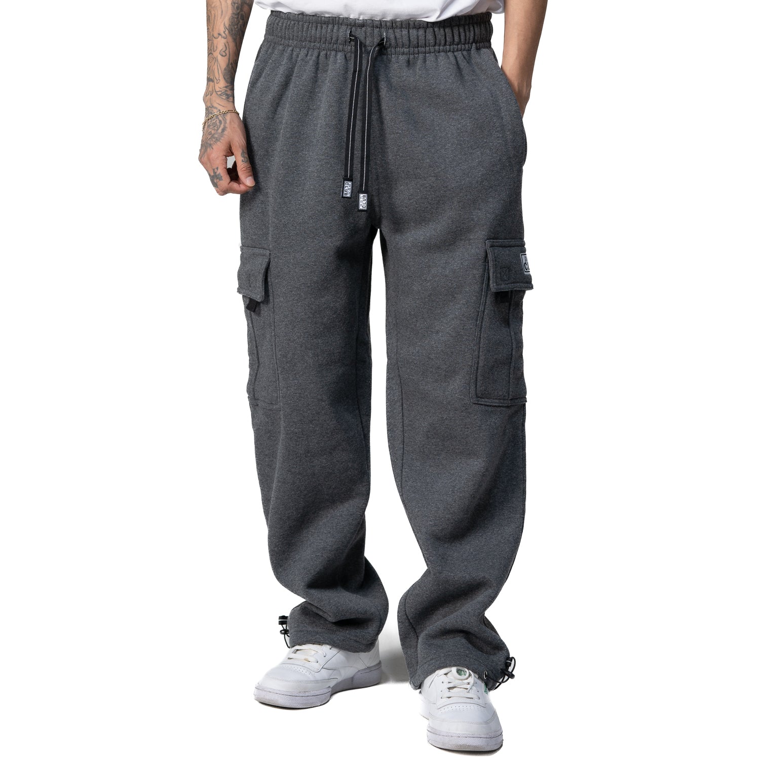 Pro Club Heavyweight Fleece Cargo Pants Charcoal